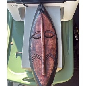 Hand Carved African Style Wooden Mask